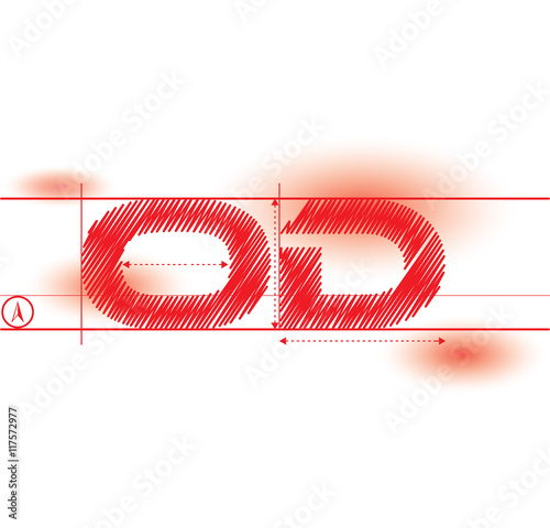 od redprint font