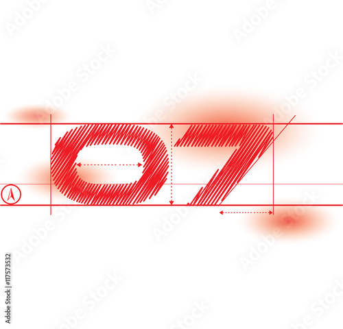 o7 redprint font