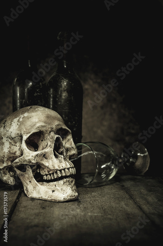 Still Life with a Skull