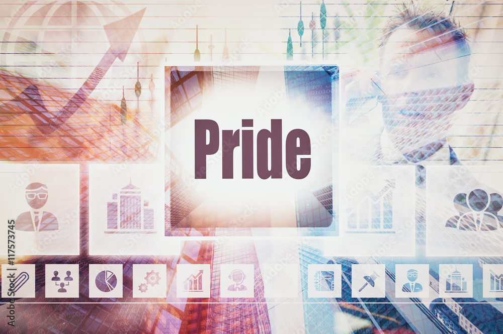 Business Pride collage concept Business Pride collage concept