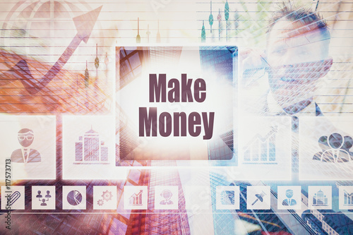 Business Make Money collage concept