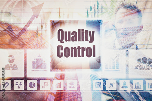 Business Quality Control collage concept