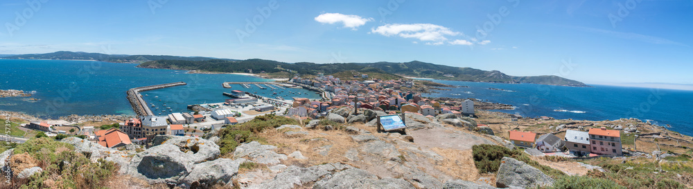 Panorama Playas en Muxia (Mugía)  Da  LA CRUZ Pedra da Garza Galicien (Galicia) Spanien