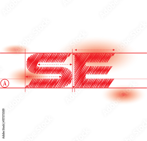 se redprint font