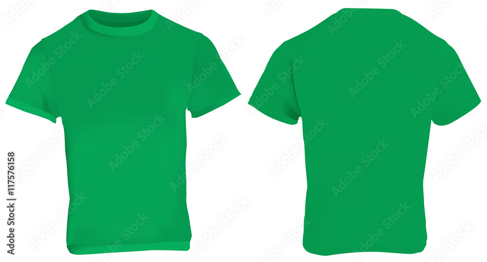 Green Shirt Template Stock Vector Adobe Stock