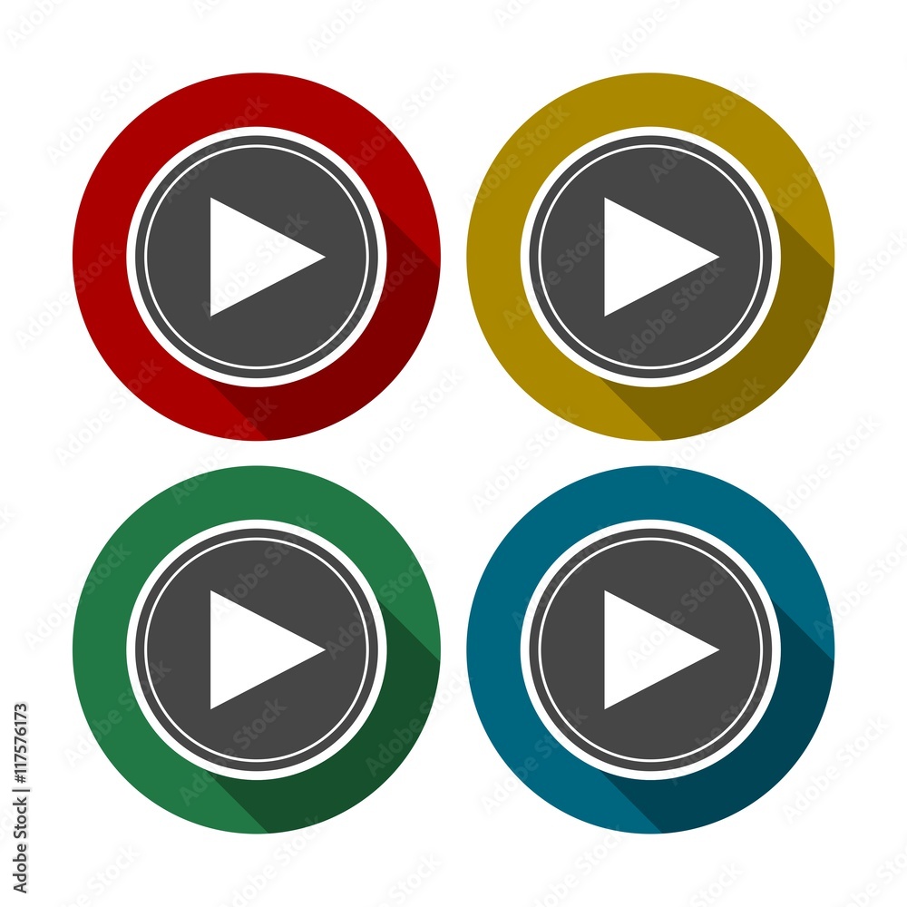 Video vector icon set Video vector icon set