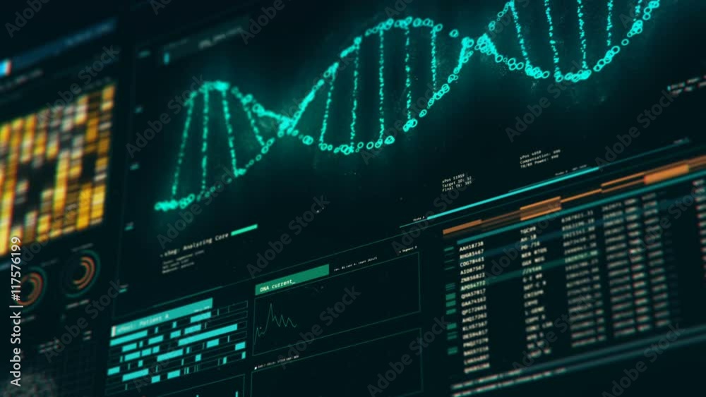 Analyzing DNA structure, forensic research, genes and genetic disorders, science. DNA molecules analysis, biochemistry, statistics in graphs and charts