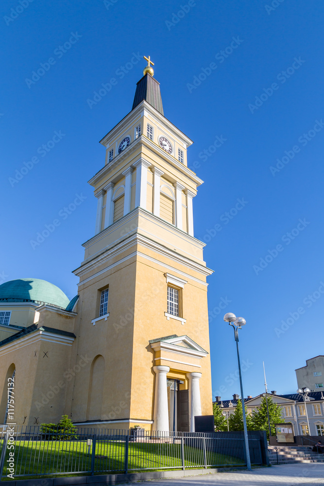 Obraz premium Cathedral near the centre of Oulu, Finland.