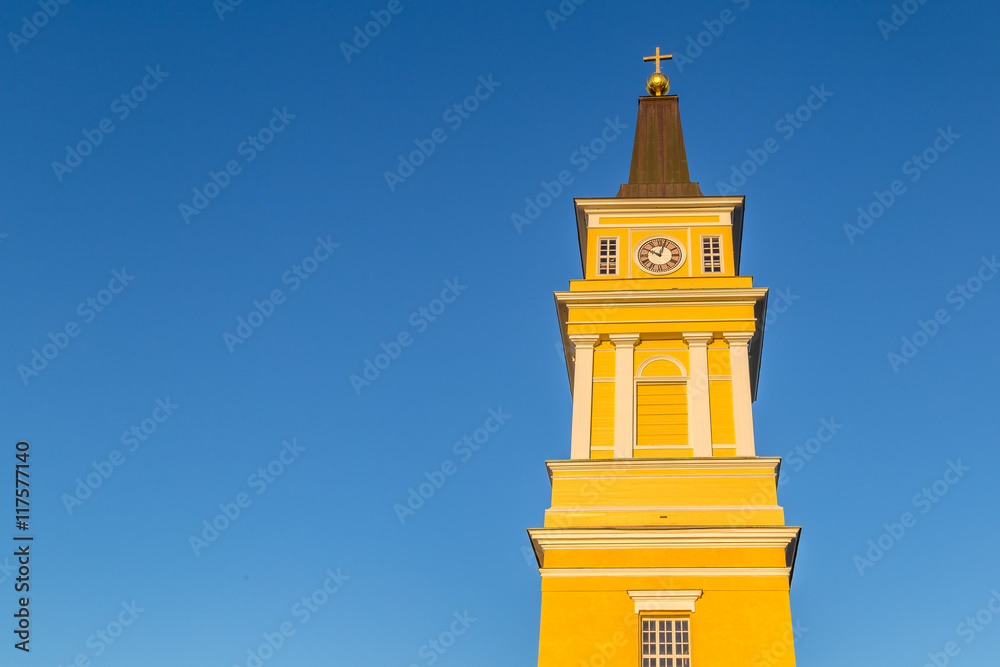 Cathedral near the centre of Oulu, Finland in the late evening s Cathedral near the centre of Oulu, Finland in the late evening s