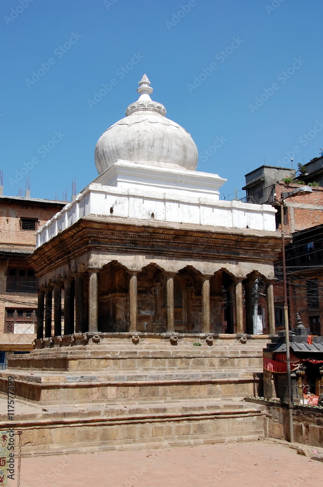 Ancient Temple in Lalitpur (Patan), Durbar Square, Nepal. Patan Durbar Square is situated at the centre of the city of Lalitpur (Patan) in Nepal