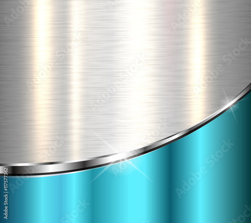 Metallic background, blue shiny