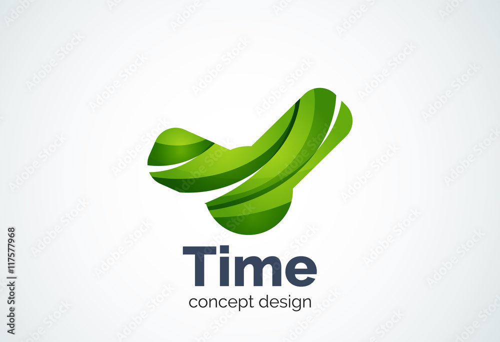 Clock logo template, time management business concept Clock logo template, time management business concept