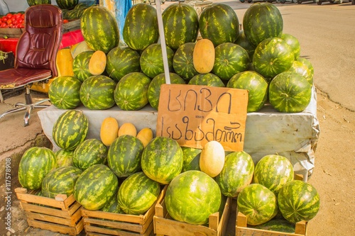large ripe watermelons