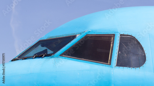 Cockpit close up of jet airplane © michaklootwijk