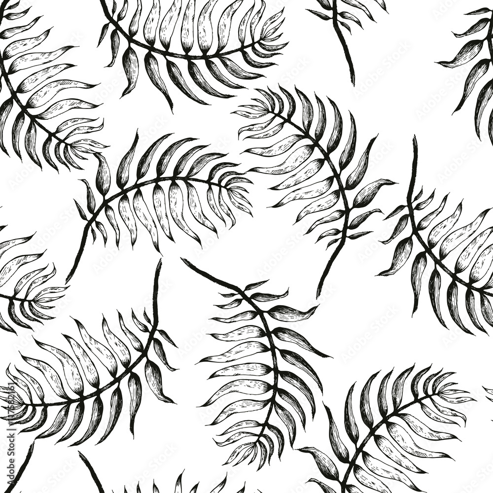 Obraz premium Palm Tree Sketch A
