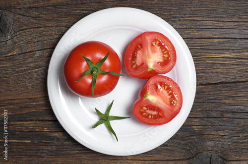 Tomatoes and sliced
