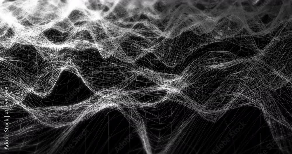 Futuristic Wave of Geometric Line Abstract Background - Creative Design Element Futuristic Wave of Geometric Line Abstract Background - Creative Design Element