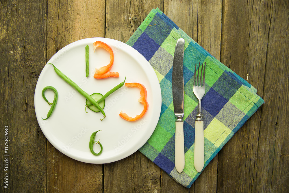 custom made wallpaper toronto digitalWatch made from vegetables are on the plate