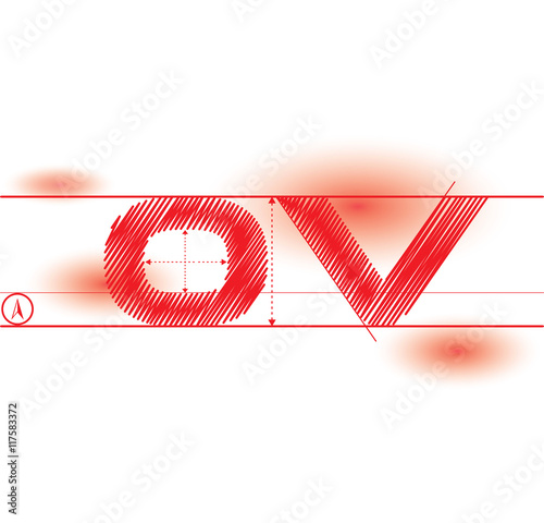 0v redprint font photo