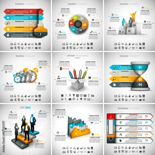 9 in 1 Infographics Bundle
