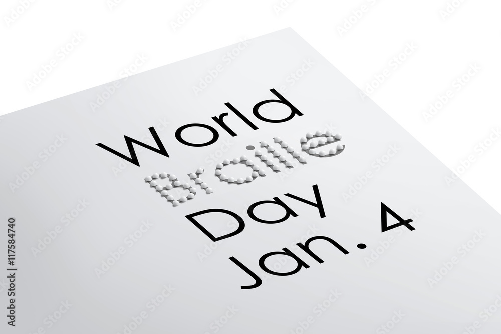 World braille day illustration World braille day illustration