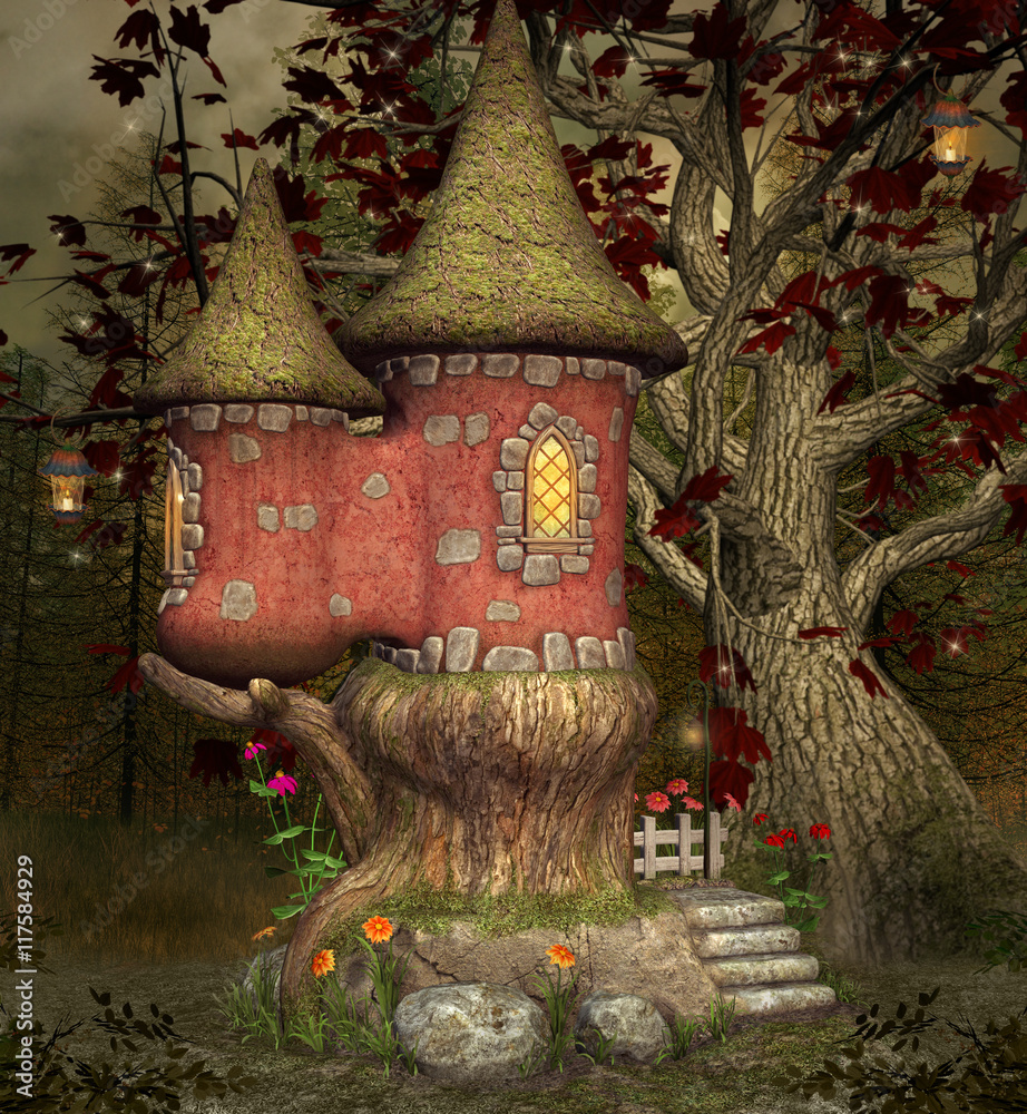 Fototapeta premium Fairytale castle