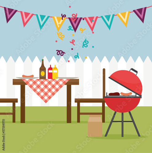Gartenparty BBQ Grillparty
