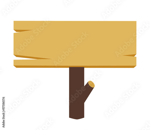 Holzschild leer Wegweiser Vektor