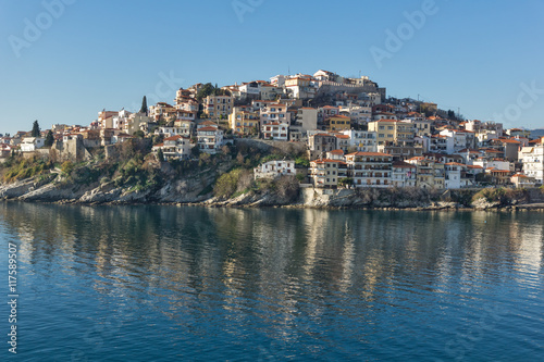 Panorama of Old town of Kavala, East Macedonia and Thrace, Greece