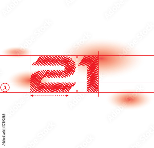 21 redprint font photo