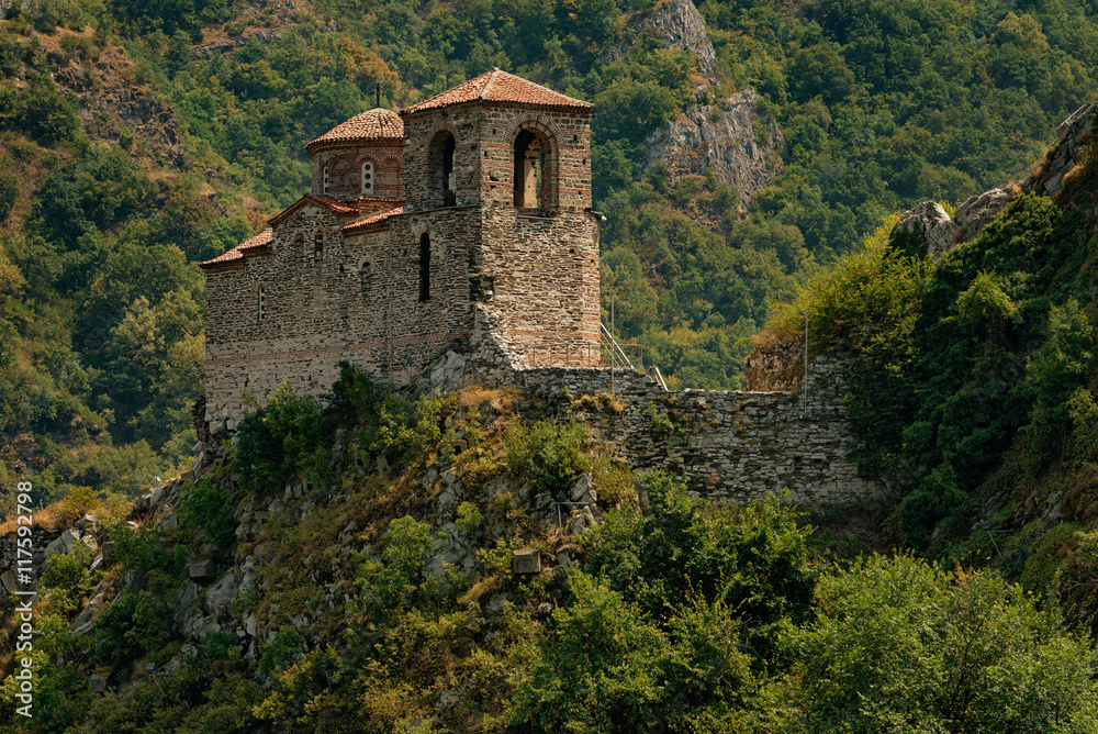 Asenova fortress in the summer, Asenovgrad town, Bulgaria