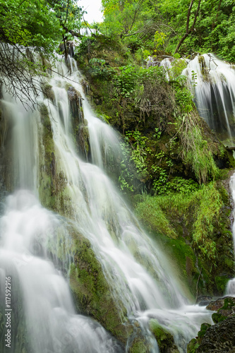 Fototapeta Naklejka Na Ścianę i Meble -  Krushunski waterfalls during the spring, Krushuna village, Bulgaria