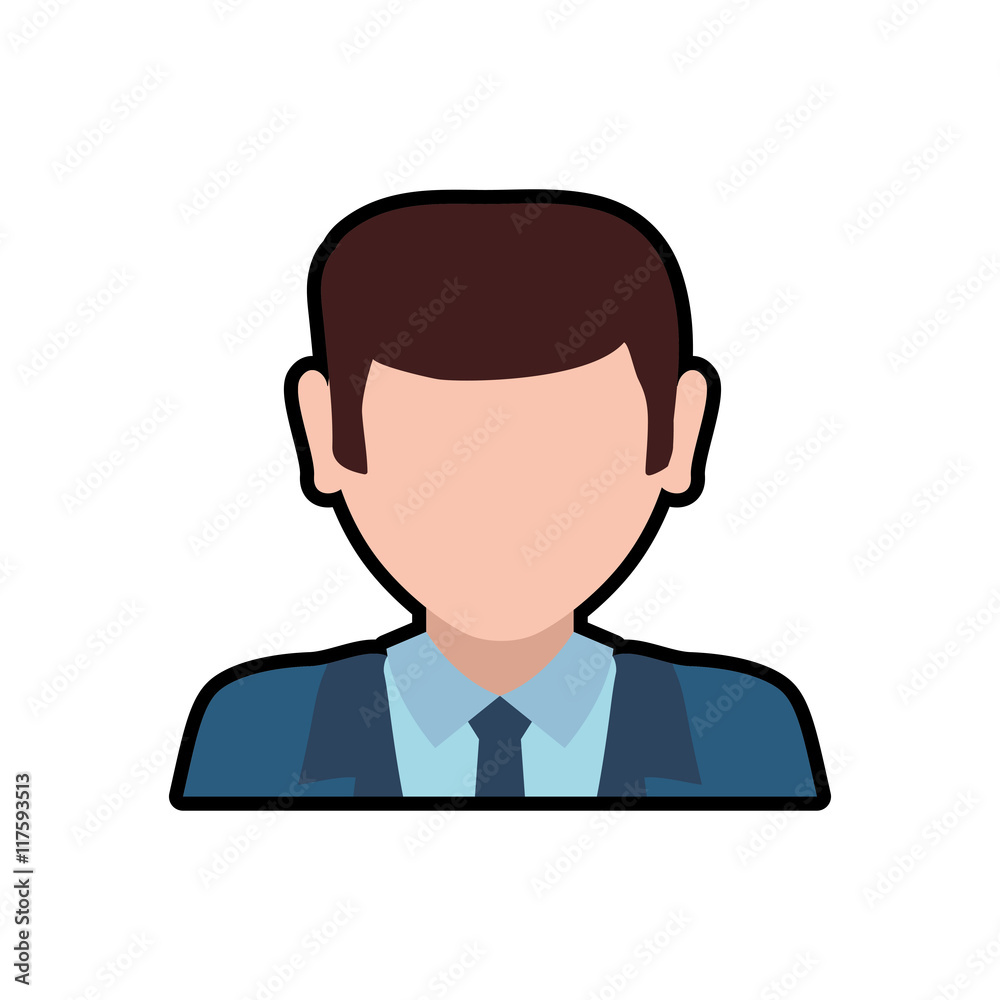 postman delivery shipping logistic security icon. Isolated and flat illustration. Vector graphic