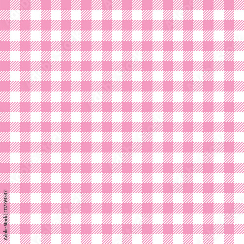 Chep Seamless Pink Checkered Plaid Fabric Pattern Texture 