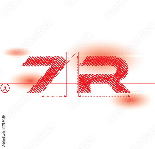 7r redprint font photo