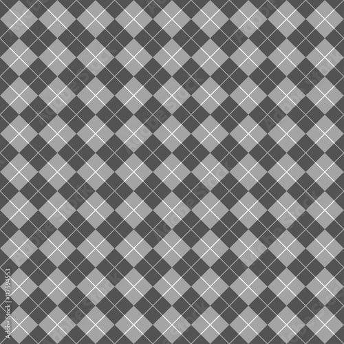 Seamless Check Pattern in Black and White