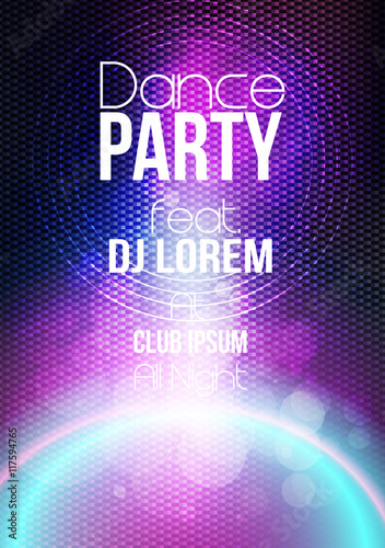 Abstract Modern Party Poster Template - Vector Illustration