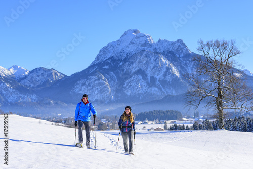 Wanderung im winterlichen Ostallgäu bei Füssen