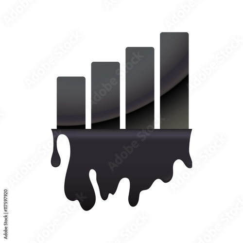 splash bars petroleum oil industry icon. Isolated and flat illustration. Vector graphic