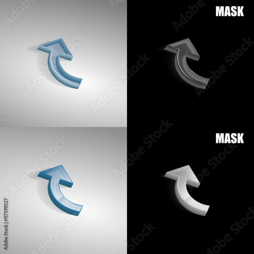 szklana ikona 3D vektor