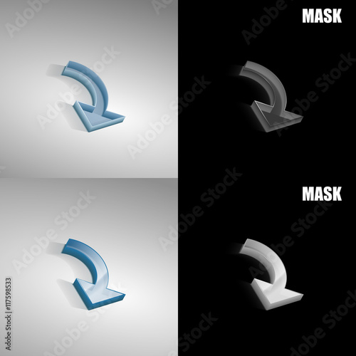 szklana ikona 3D vektor