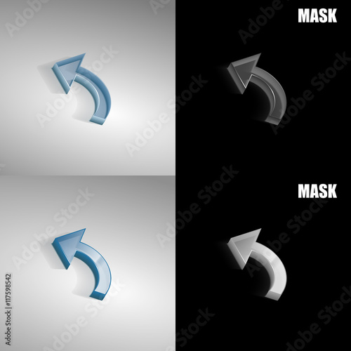 szklana ikona 3D vektor