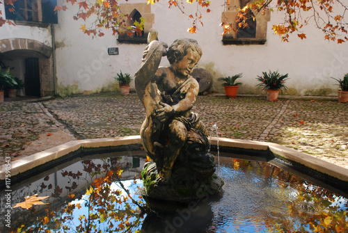 Fountain in Alfabia gardens, Mallorca photo