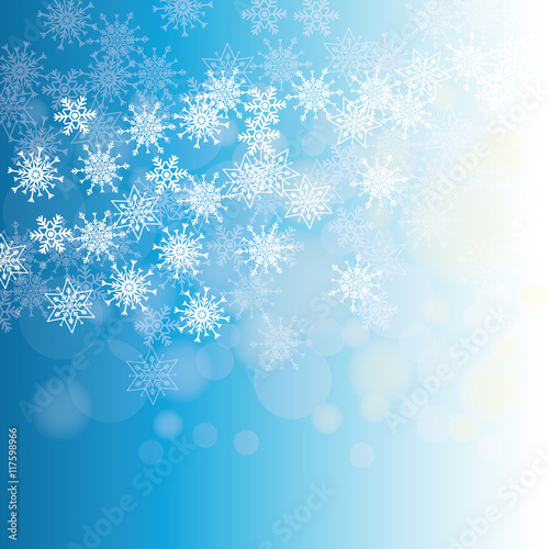 winter snowflake christmas blue icon. Colorfull and background illustration. Vector graphic