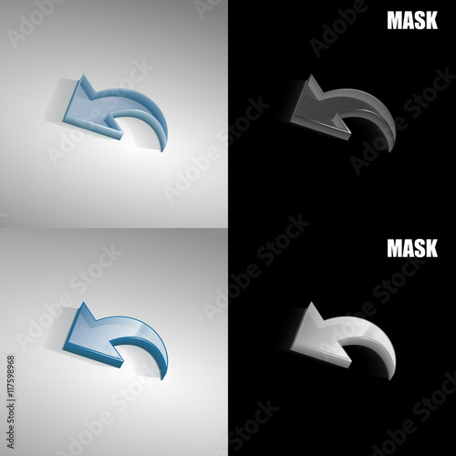 szklana ikona 3D vektor