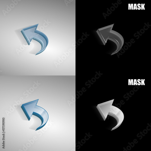 szklana ikona 3D vektor