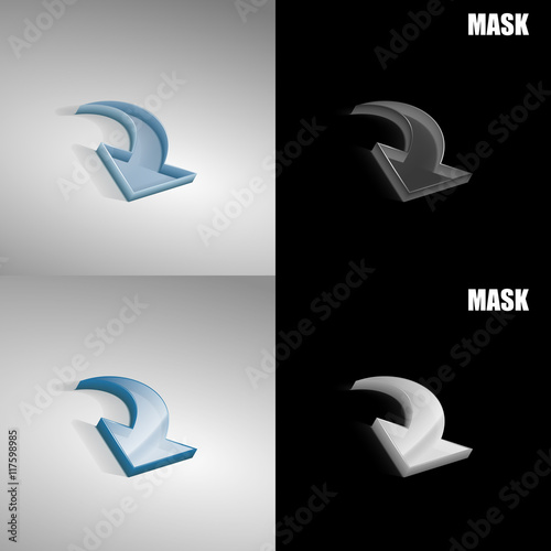 szklana ikona 3D vektor