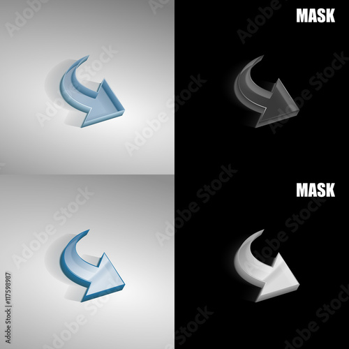 szklana ikona 3D vektor