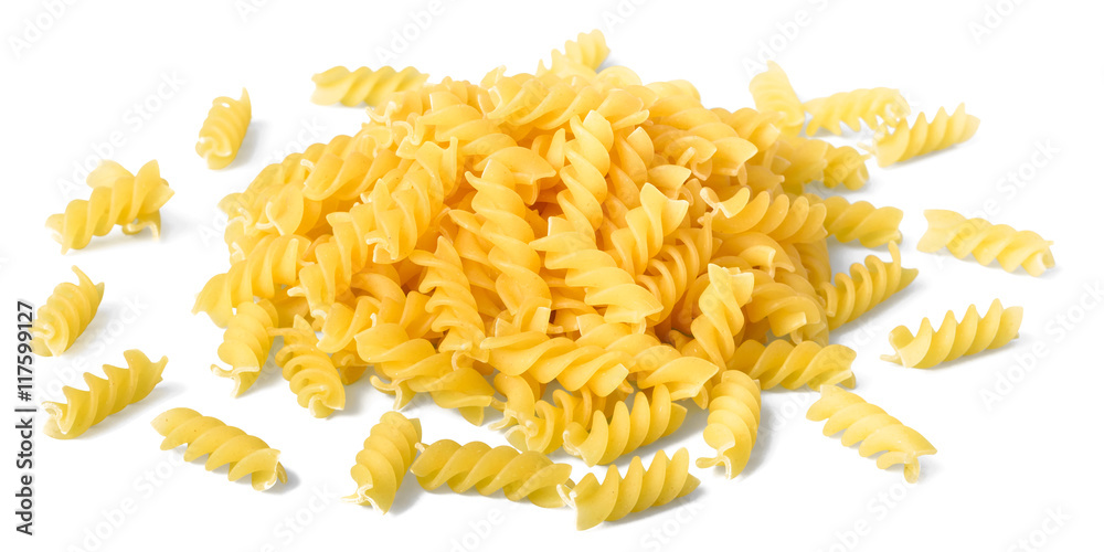 uncooked spiral pasta uncooked spiral pasta