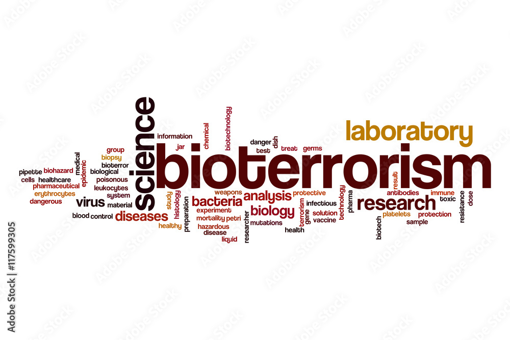Bioterrorism word cloud concept Bioterrorism word cloud concept